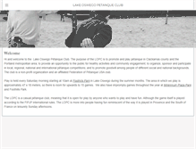 Tablet Screenshot of lakeoswegopetanque.com